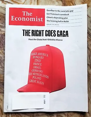 ECONOMIST Magazine February 17th - 23 2024 Right Goes GAGA-China ChipsNEVER READ • $7.99