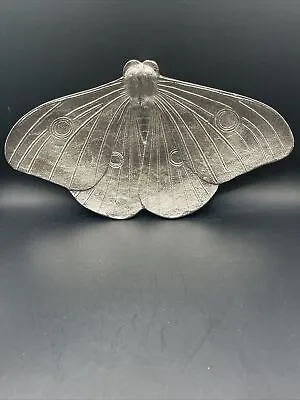 Vintage West Elm Silver Luna Moth Trinket Tray • $29.99