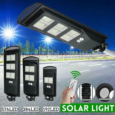 £72.52 • Buy 250W 576 LED Wall Street Light Solar Panel Outdoor Garden Lamp+Remote Control
