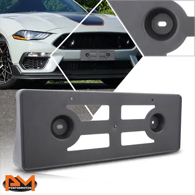 For 18-21 Ford Mustang Front Bumper Tow Hook License Plate Tag Mounting Bracket • $30.89