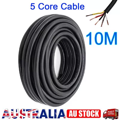 10M X 5 Core Trailer Cable Road Train Wire Caravan Plug Wiring Socket Auto Coil • $22.79