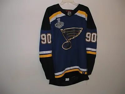$199 • Buy 2020 Adidas St Louis Blues Ryan O'Reilly #90 Jersey Stanley Cup Patch Size 52