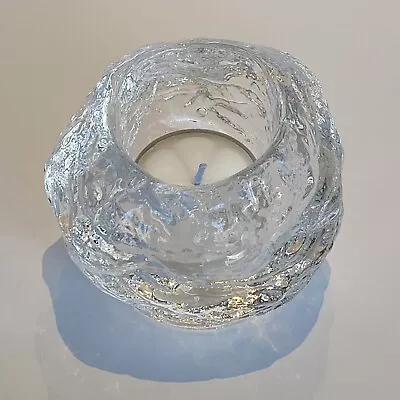 Vintage Crystal Glass Snowball Candle Holder Votive Tea Light  • $16.99