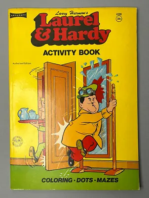 Laurel And Hardy Rare VTG Larry Harmon Artcraft Activity Book UNCOLORED BUT CUT • £49.63