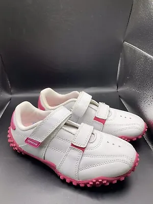 Lonsdale Fulham Trainers Child White/Pink UK C5 US 6C *REFSSS214 • £10