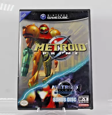 Metroid Prime With Echoes Bonus Disc (Nintendo GameCube 2004) Tested - Authentic • $32.95