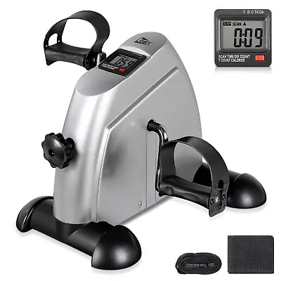 Mini Exercise Bike Pedal Exerciser Machine  Foot Arm &Leg Recovery Peddle W/ LCD • $42.99