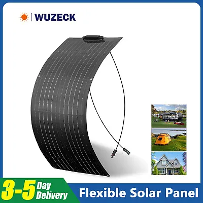 100W Watt Flexible Solar Panel 12V Mono Home RV Rooftop Camping Off-Grid Power • $54.99