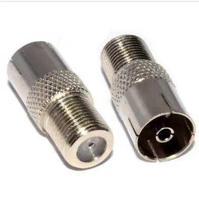 F Type Screw Connector Socket To RF Coax Aerial Female Adapter TV Cable Per 100 • £45