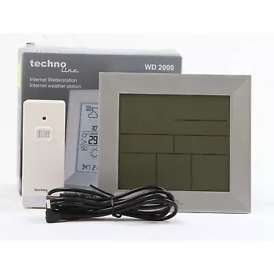 Technoline WD2000 Satellite Weather Station With Outdoor Sensor... + Faulty (260612) • £18.01