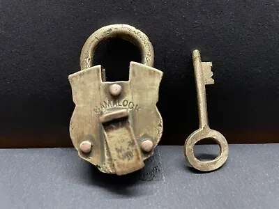 Old Vintage Rare Handmade Gamalock Brass & Copper Miniature Padlock With Key • $76.54