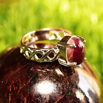 10 Cts Natural Star Ruby 925 Sterling Silver Faceted Ring For Men And Women • $59.49