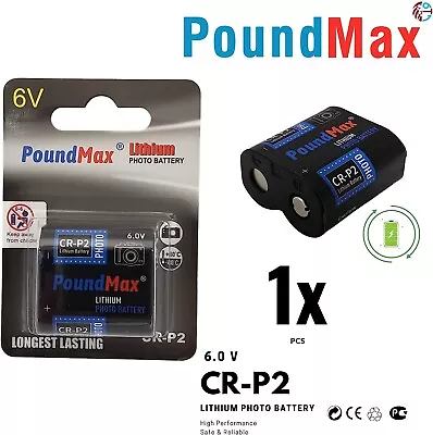  CRP2 6V PoundMax Lithium Power Photo Battery CR-P2  223 CR223 DL223  • £5.49