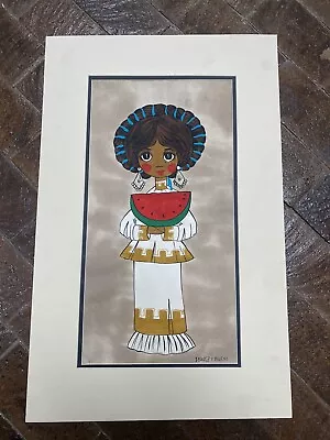 Original Ibenez Y Bueno Los Angeles Chicano Mexican Muralist Painting • $599