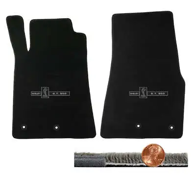 2013 2014 GT500 Mustang 2pc Black Ultimat Floor Mats - Shelby GT-500 Cobra Logos • $160.99