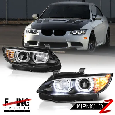  DTM HALO  Xenon D1S HID Headlights LED DRL 07-10 BMW E92 E93 328i 335i M3 Coupe • $479.95