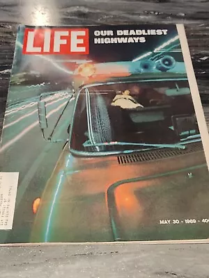 Vintage LIFE Magazine May 30 1969  Our Deadliest Highways  • $6.99