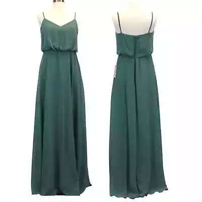 NEW Birdy Grey Womens S Gwennie Chiffon Sea Glass Green Bridesmaid Dress Formal  • $64.99