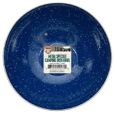 7.5  Metal Speckle Camping Dish Bowl • $7