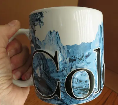 Large Colorado Coffee Mug Or Other Beverage 3D Rockies Elk 18 Oz Americaware • $14.99