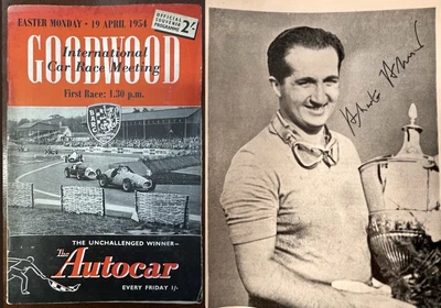 £1099.99 • Buy 1954 Goodwood International F1 Race Programme - PERIOD SIGNED BY ALBERTO ASCARI