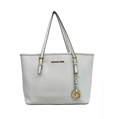 Michael Kors Jet Set White Saffiano Leather Tote Bag • $65