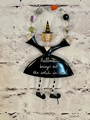 $14.99 • Buy Halloween  Wall Decor By Sandra Magsamen, Halloween Brings Out The Witch In Me