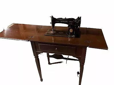 Vintage Singer Sewing Machine In Cabinet • $215