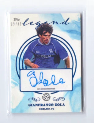 £99.99 • Buy Gianfranco Zola Topps Pearl UEFA Champions League 2021/2022 Auto Autograph /49