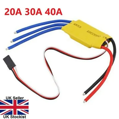 20A 30A 40A Brushless Motor Speed Controller ESC RC Drone Plane Quadcopter • £7.67