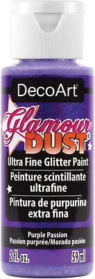 DecoArt Glamour Dust Paint -  2oz Ultra Fine Acrylic Glitter Paint • £3.49