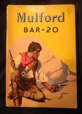 Vintage Bar-20 Hopalong Cassidy Western Cowboy Book Clarence E Mulford 1954 Ed • £4.99