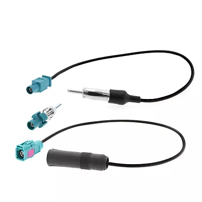 3PCS Vehicle Antenna Connector Cable Fakra Z Male Female To DIN Plug Cable • £12.13