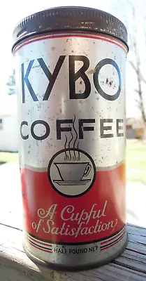 Kybo Coffee - Vintage Tin Can - Half Pound - First National Stores Boston • $12
