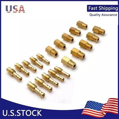 10x Hex Type Main Jets + 10x TMS Pilot Jets For MIKUNI VM/TM/TMXVM22 Carburetor • $14.39