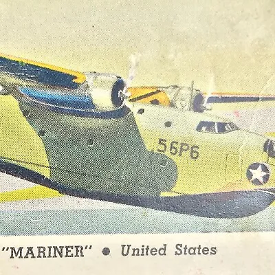 Martin PBM-1 Mariner United States Airplane Vintage Card War Plane • $8.31