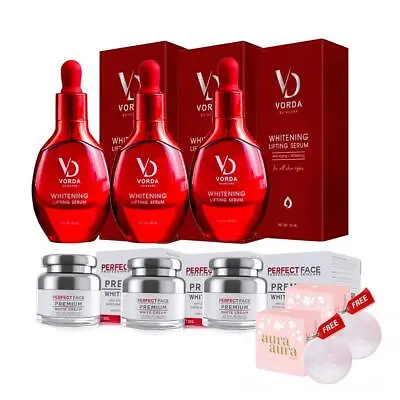 6X VORDA Skincare Lifting Serum + Cream Anti Aging Freckles Free Sunscreen • $200