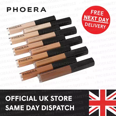 £4.95 • Buy Phoera Full Coverage Matte Liquid Concealer Make Up Foundation Eye Dark Circle