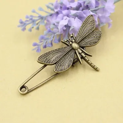 £3.80 • Buy Antique Dragonfly Safety Pins Corsage Wedding Lapel Brooch Pin Boutonniere