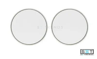 2 Pc Round 3  Silver Stick On Blind Spot Convex Wide Angle Mirror Car Truck Suv • $8.29