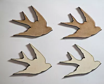 WOODEN BIRD Shapes Blanks Embellishments Craft Decoration Scrapbooking GS9 • £2.29