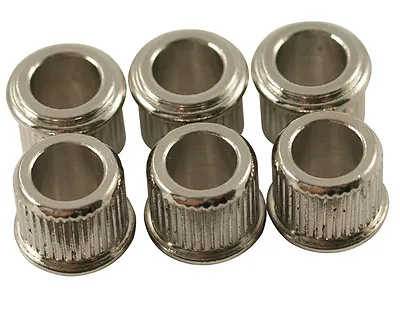 KLUSON ADAPTER BUSHINGS SET 6 CONVERT 10mm TO 1/4  TUNER HOLES GIBSON EPIPHONE • $7.95