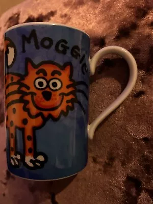 Dunoon Moggies Cat Purr-Purr Mug Jane Brookshaw Stoneware Scotland Colourful • £9