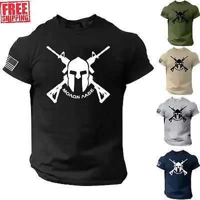 Molon Labe AR Shirt - Come And Take It Spartan 2nd Amendment America 1776 USA • $15.90