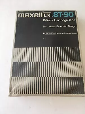 Maxell LN 8T-90 8-Track Cartridge Tape New Sealed • $18.75