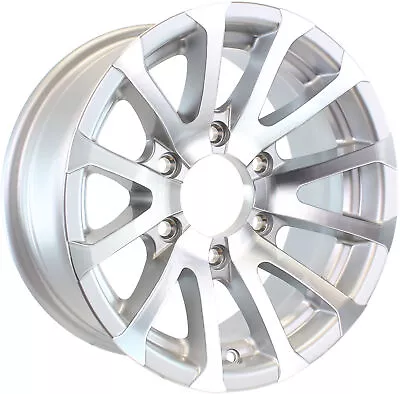 2-Pack Aluminum Trailer Wheels 16X6 16 X 6 6 Lug 5.5 Center Avalanche Silver Rim • $176.97