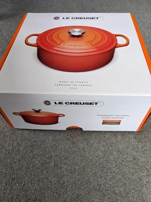 £170 • Buy Le Creuset 28cm Round Cast Iron Casserole Dish - Volcanic Cocotte 