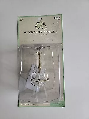 Mayberry Street Dollhouse Miniature Chandelier  1:12 12 Volt New 1.25  X 2.5  • $7.99