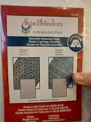 £1.99 • Buy Spellbinders 4.5 X 5.5in Double Sided Embossing Folder Nobility. Brand New.