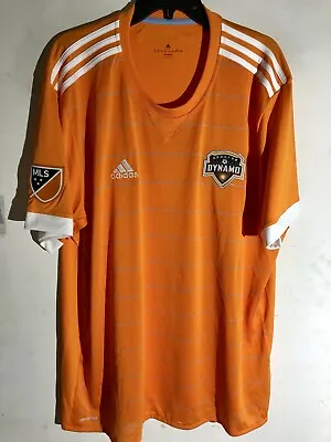 Adidas MLS HOUSTON DYNAMO ORANGE TEAM JERSEY SZ L • $14.99